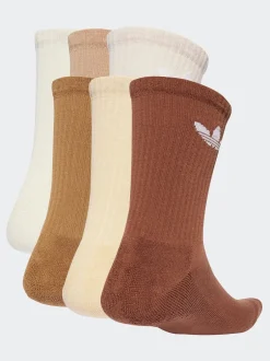 Sokken|Sokken*adidas Lichtbruin - Originals verpakking van 6 Trefoil enkelsokken