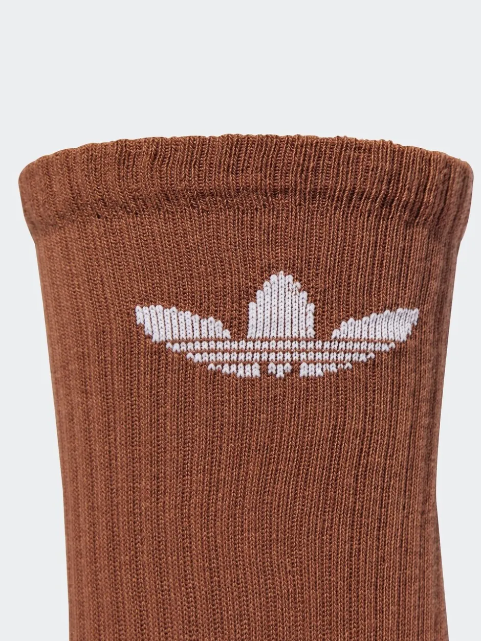 Sokken|Sokken*adidas Lichtbruin - Originals verpakking van 6 Trefoil enkelsokken