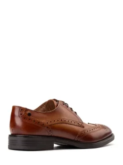 Formele Schoenen|Base London - Pocket Brogue Shoe Lichtbruin