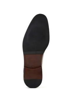 Formele Schoenen|Base London - Taper Monk Shoe Lichtbruin