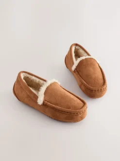 Pantoffels|Next - Behaaglijke pantoffels met mocassin Lichtbruin