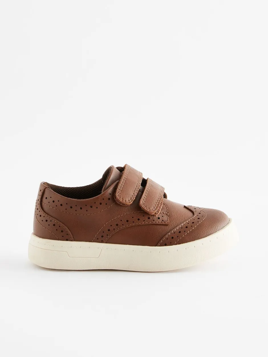 Gelegenheidskleding*Next - Brogue schoenen met klittenbandsluiting Lichtbruin