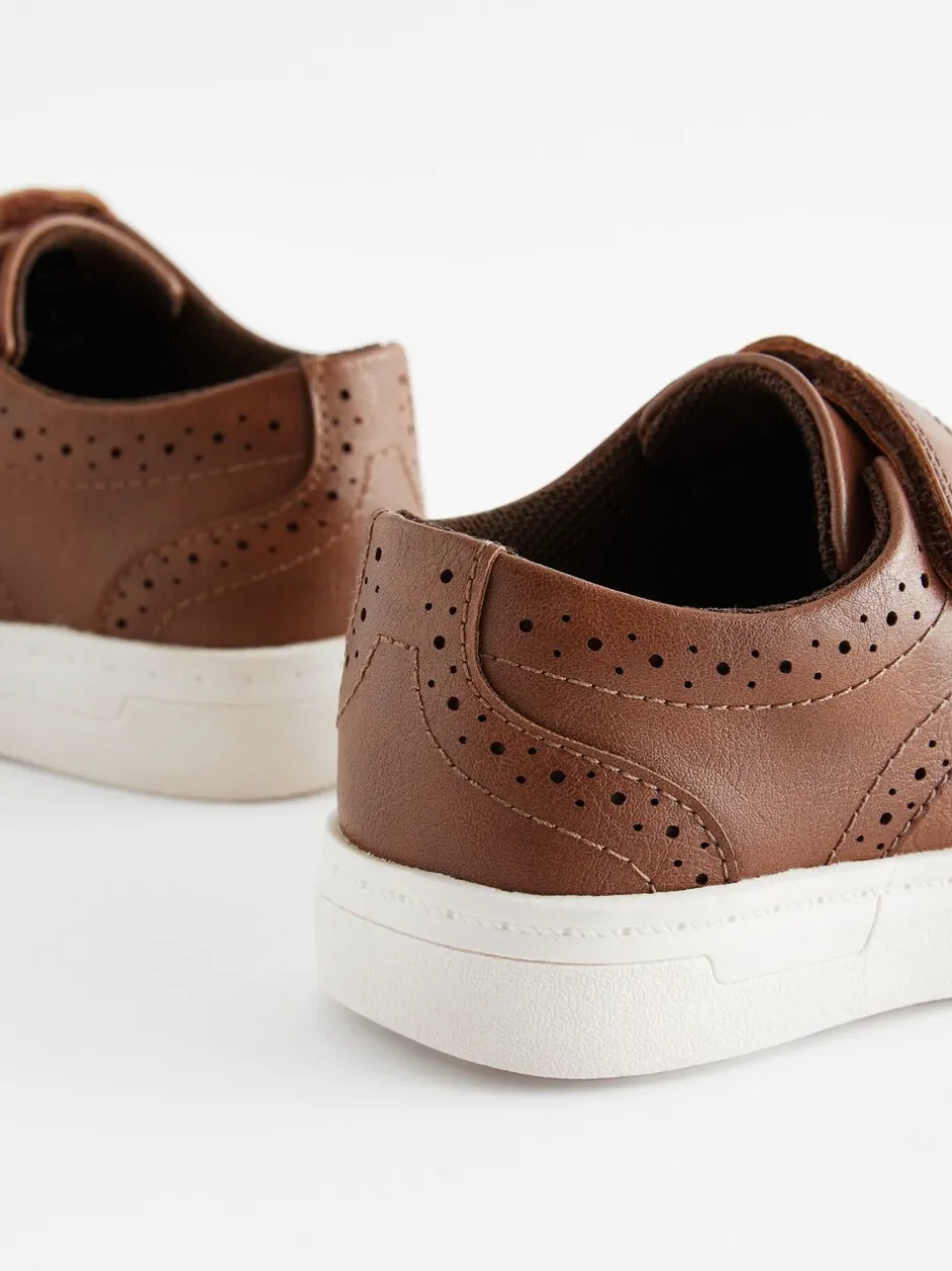 Gelegenheidskleding*Next - Brogue schoenen met klittenbandsluiting Lichtbruin