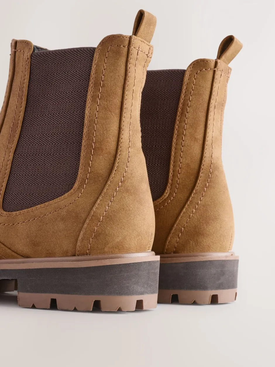 Ruimvallend En Extraruimvallend|Boots*Next - Chelsea laarzen Lichtbruin