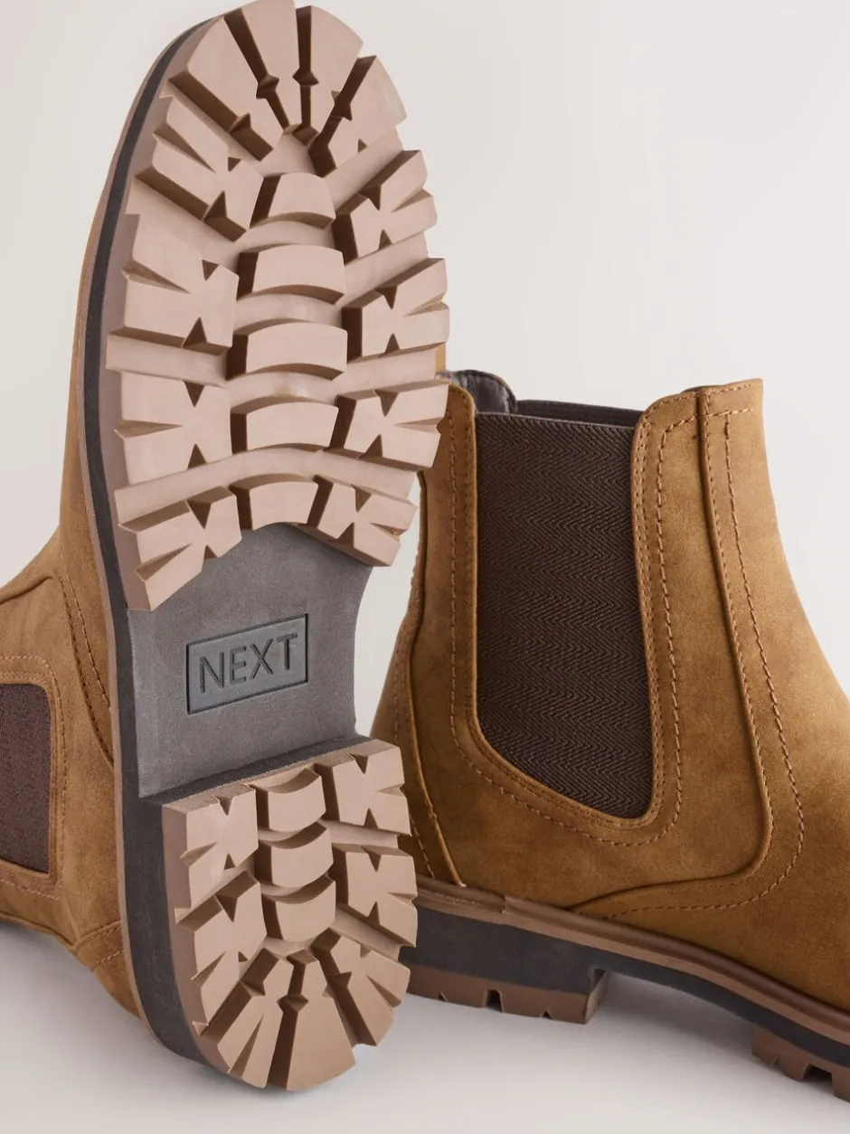 Ruimvallend En Extraruimvallend|Boots*Next - Chelsea laarzen Lichtbruin