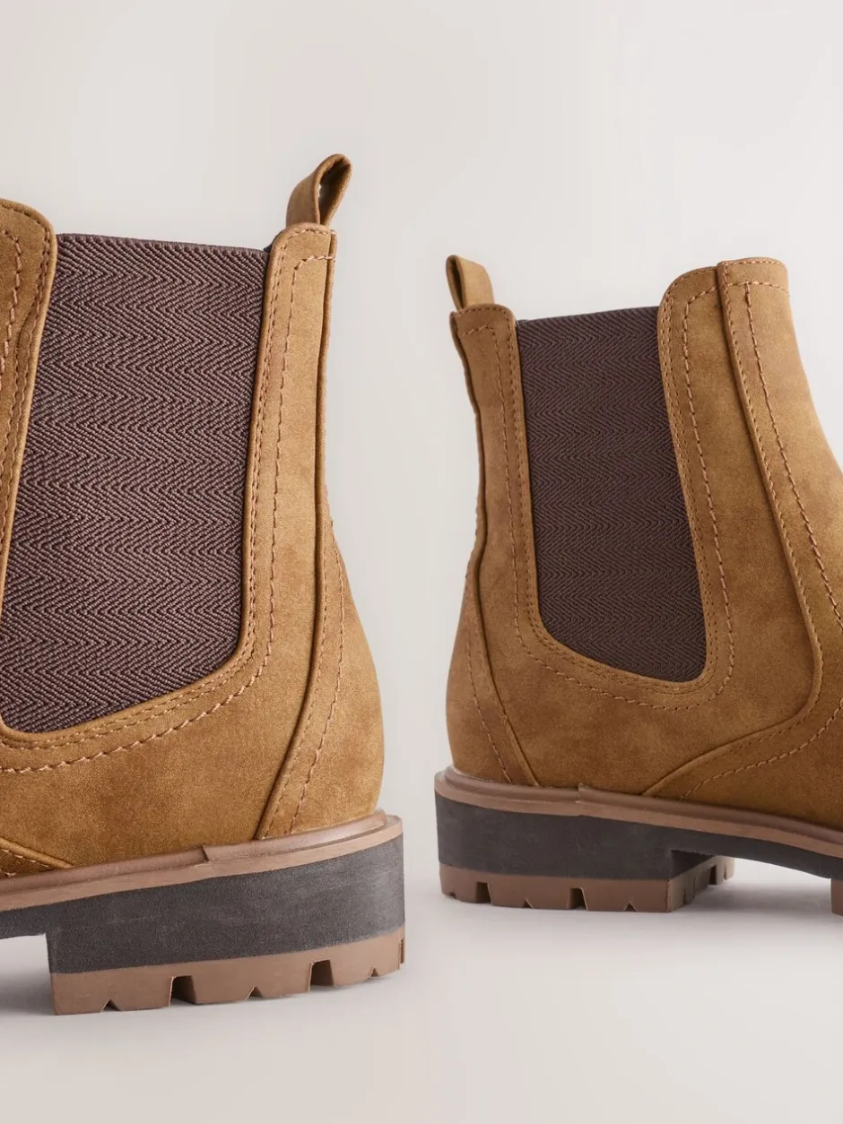 Ruimvallend En Extraruimvallend|Boots*Next - Chelsea laarzen Lichtbruin