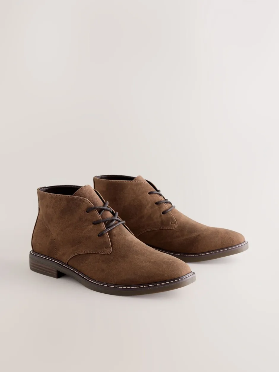 Boots|Next - Chukka sneakers Lichtbruin