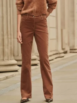 Broeken|Next - Corduroy boot cut broek Lichtbruin