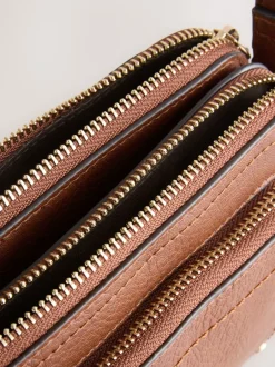 Tassen En Portemonnees|Next - Crossbodytas met dubbele rits Lichtbruin