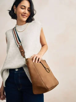 Tassen En Portemonnees|Next - Gestructureerde Messenger-tas Lichtbruin