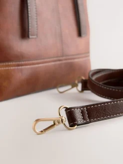 Tassen En Portemonnees|Next - Handtas met gesp Lichtbruin