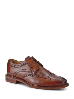 Formele Schoenen*Jones Bootmaker - Longwood suède derby-brogueschoenen Lichtbruin