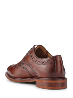 Formele Schoenen*Jones Bootmaker - Longwood suède derby-brogueschoenen Lichtbruin