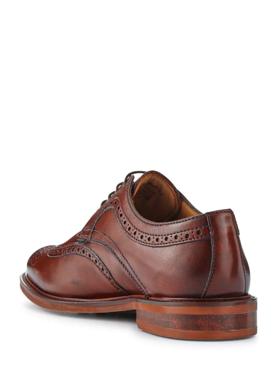 Formele Schoenen*Jones Bootmaker - Longwood suède derby-brogueschoenen Lichtbruin