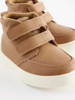 Boots|Next - Laarsjes met klittenbandsluiting en warme voering Lichtbruin