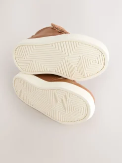 Boots|Next - Laarsjes met klittenbandsluiting en warme voering Lichtbruin