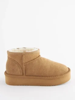 Boots*Next Lichtbruin - Lage schoenen mini warmgevoerde waterafstotende suède Boots