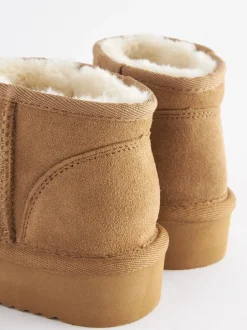 Boots*Next Lichtbruin - Lage schoenen mini warmgevoerde waterafstotende suède Boots