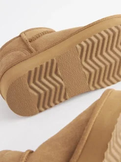 Boots*Next Lichtbruin - Lage schoenen mini warmgevoerde waterafstotende suède Boots