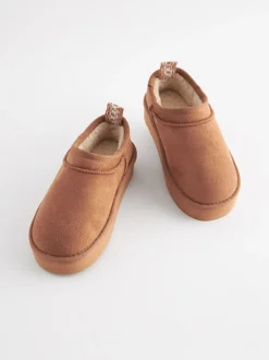 Pantoffels*Next - Lage schoenen Shoot fleece gevoerde pantoffels Lichtbruin