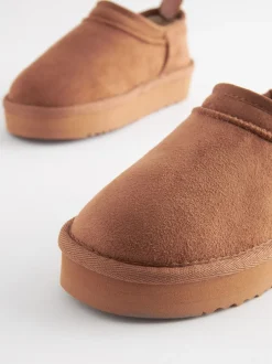 Pantoffels*Next - Lage schoenen Shoot fleece gevoerde pantoffels Lichtbruin