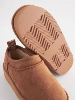 Pantoffels*Next - Lage schoenen Shoot fleece gevoerde pantoffels Lichtbruin