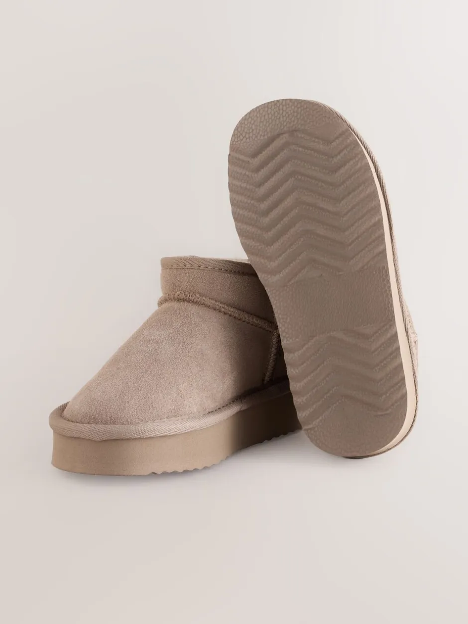 Boots*Next Lichtbruin - Lage schoenen mini warmgevoerde waterafstotende suède Boots