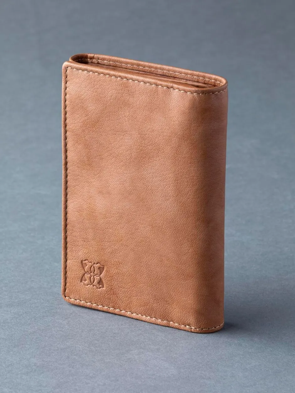 Portemonnees|Lakeland Leather - Bowston portemonnee met opvouwbaar ontwerp Lichtbruin