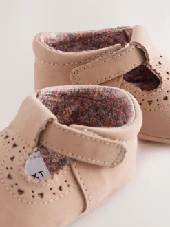 Gelegenheidskleding*Next - Leren babyschoen met T-bandje (0 - 24 mnd) Lichtbruin