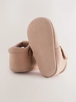 Gelegenheidskleding*Next - Leren babyschoen met T-bandje (0 - 24 mnd) Lichtbruin