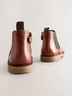 Boots*Next Lichtbruin - Leren Chelsea laarzen