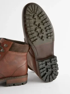 Boots*Next - Leren hoge schoenen Lichtbruin