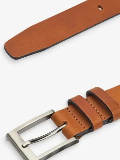 Riemen En Bretels|Next Lichtbruin - Leren riem