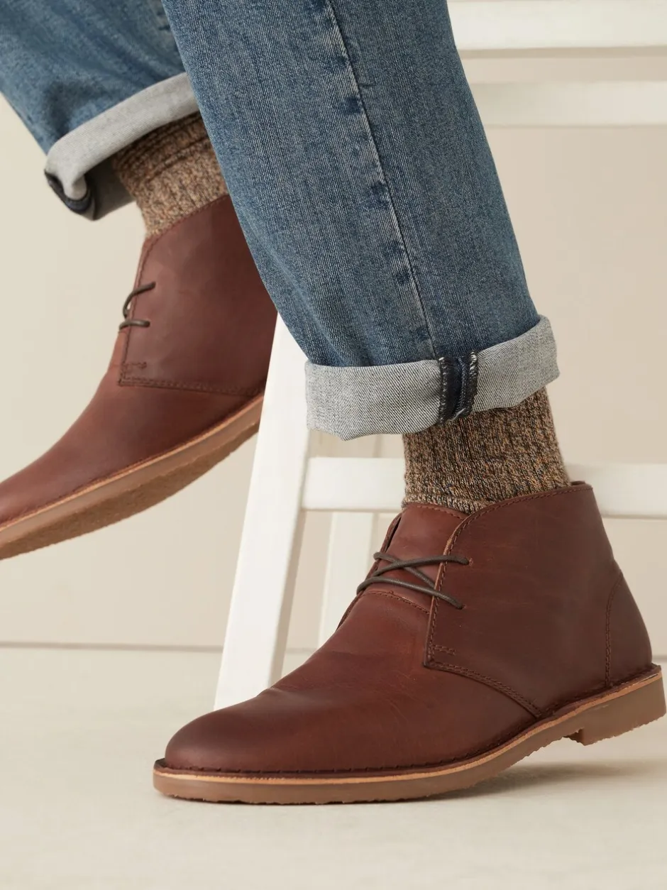 Boots*Next - Leren schoen Lichtbruin
