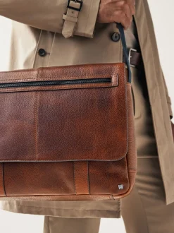 Tassen|Next Lichtbruin - Messenger-tas