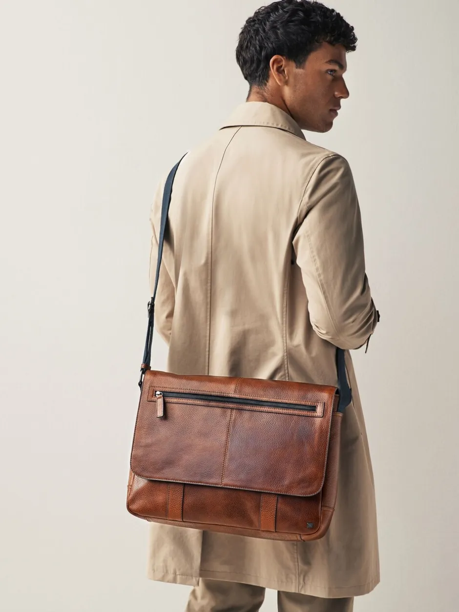 Tassen|Next Lichtbruin - Messenger-tas