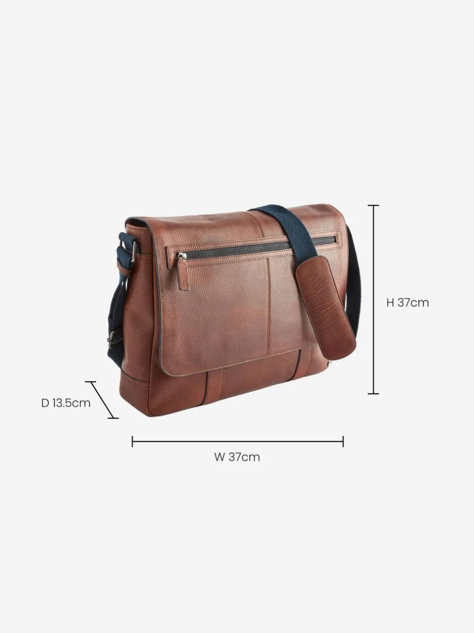 Tassen|Next Lichtbruin - Messenger-tas
