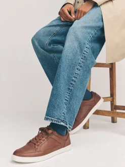 Schoenen|Next - Modieus casual sneakers Lichtbruin