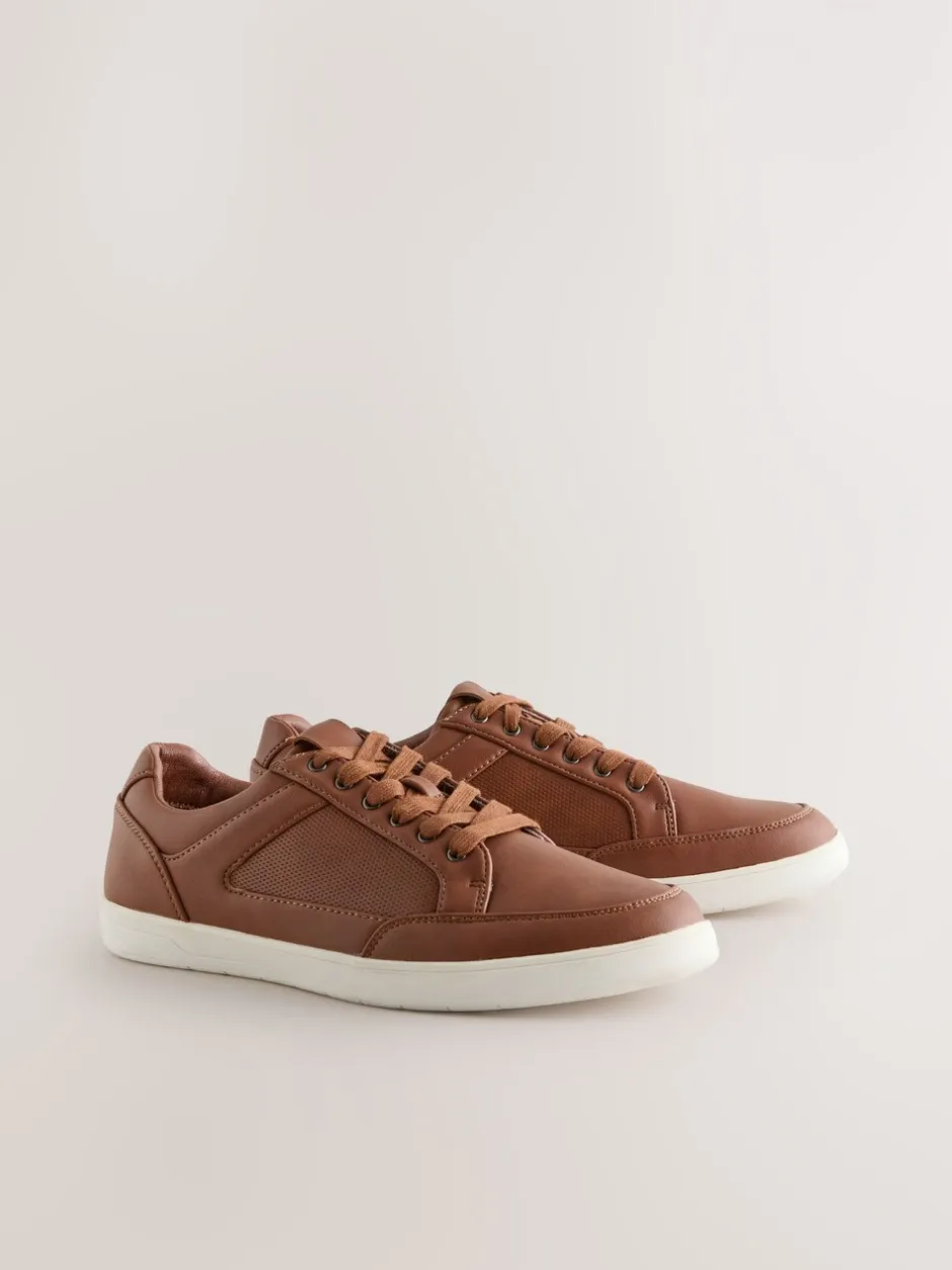 Schoenen|Next - Modieus casual sneakers Lichtbruin