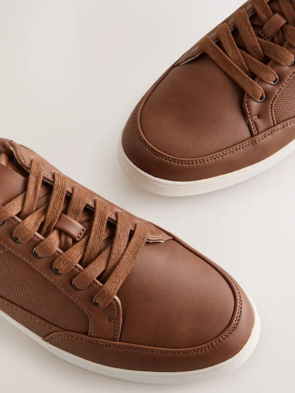 Schoenen|Next - Modieus casual sneakers Lichtbruin