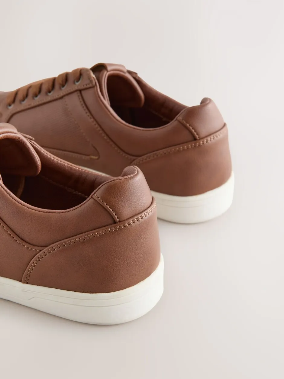 Schoenen|Next - Modieus casual sneakers Lichtbruin