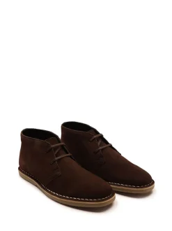 Boots*Off The Hook - Sahara suède leren Desert Chukka Vetersluiting Boots Lichtbruin
