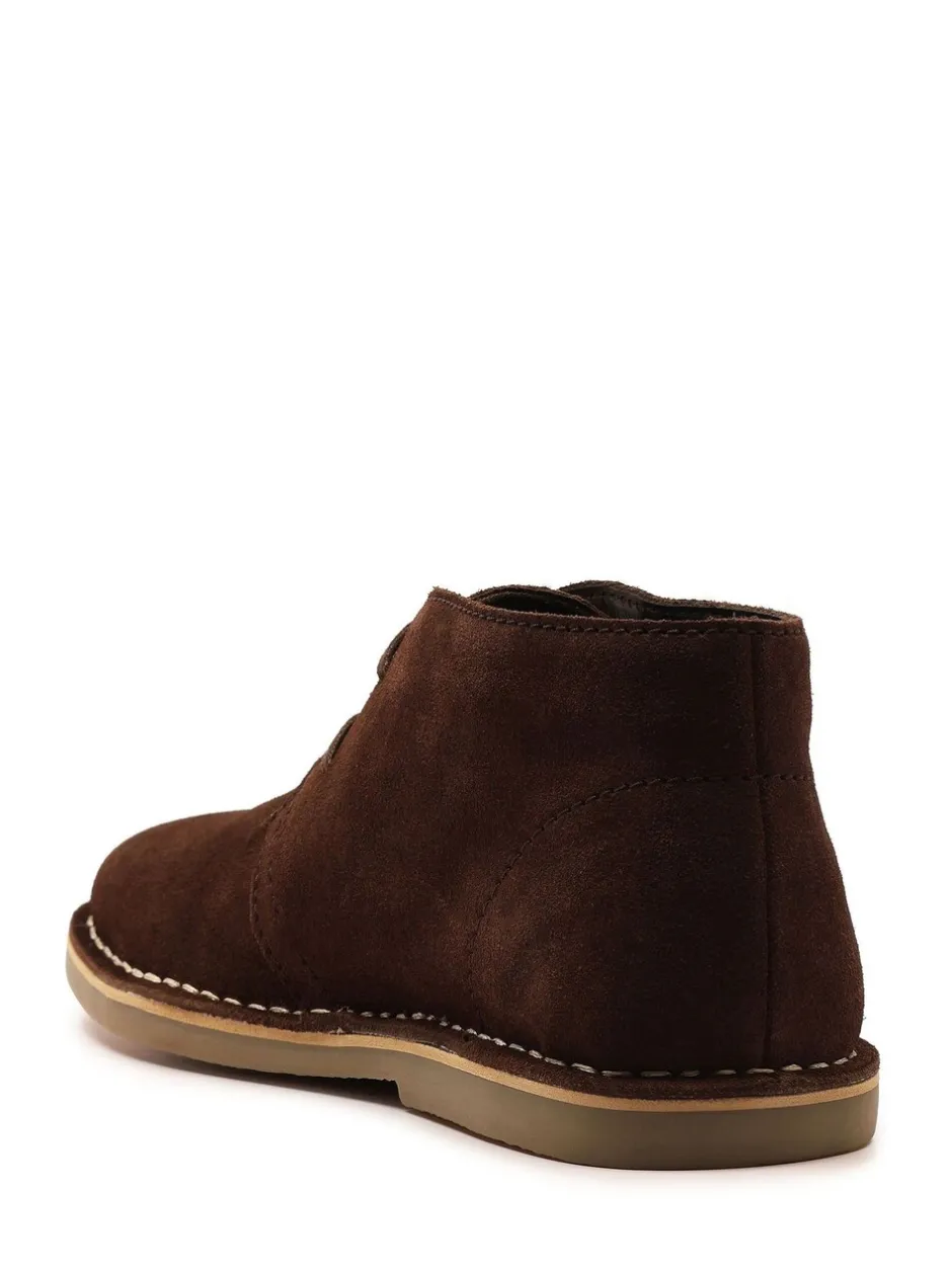 Boots*Off The Hook - Sahara suède leren Desert Chukka Vetersluiting Boots Lichtbruin