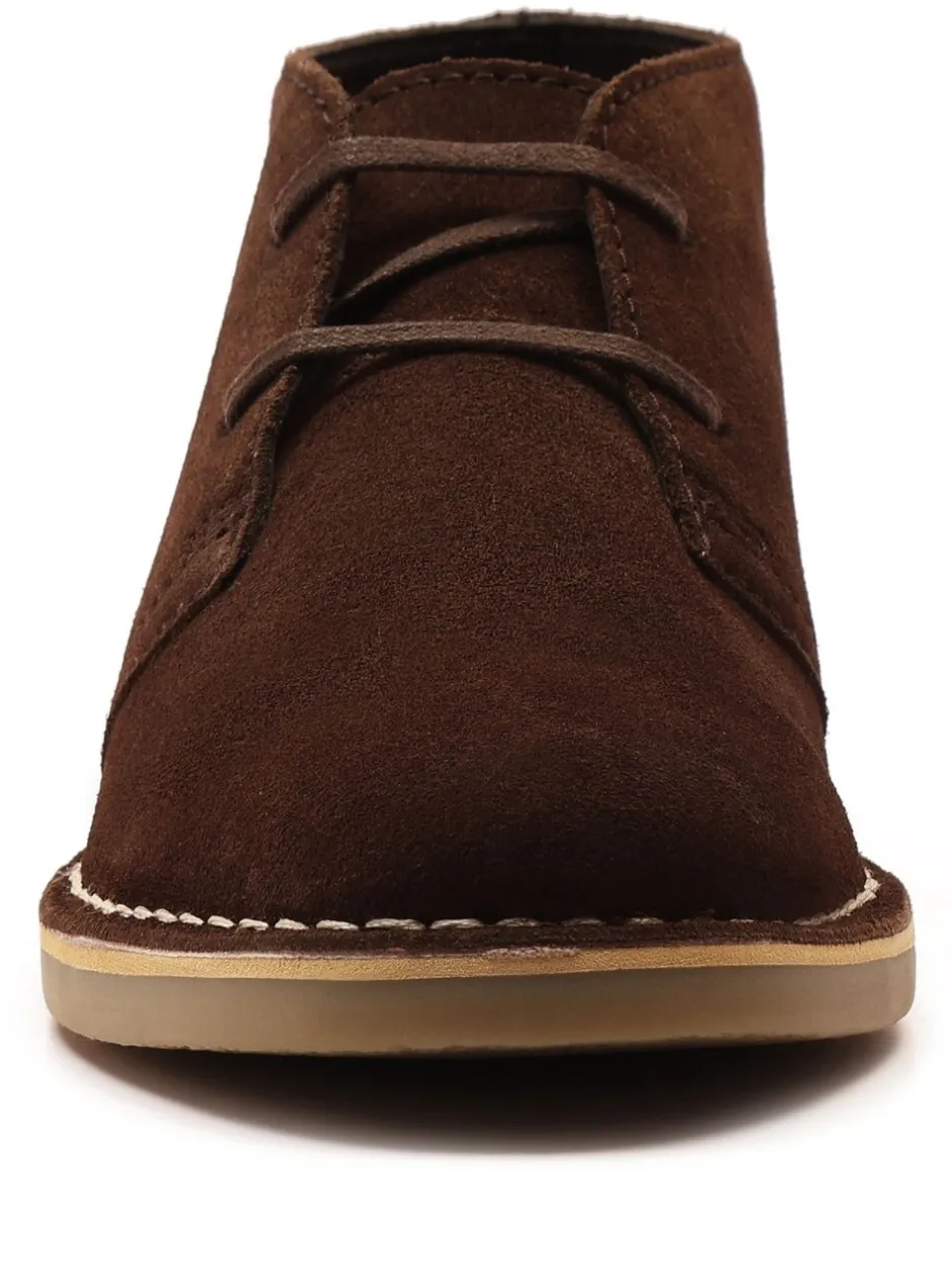 Boots*Off The Hook - Sahara suède leren Desert Chukka Vetersluiting Boots Lichtbruin