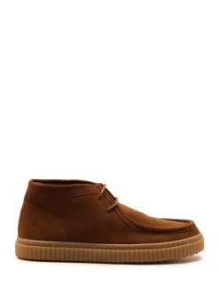 Boots*Off The Hook - Bolan suède leren Vetersluiting casual Boots Lichtbruin