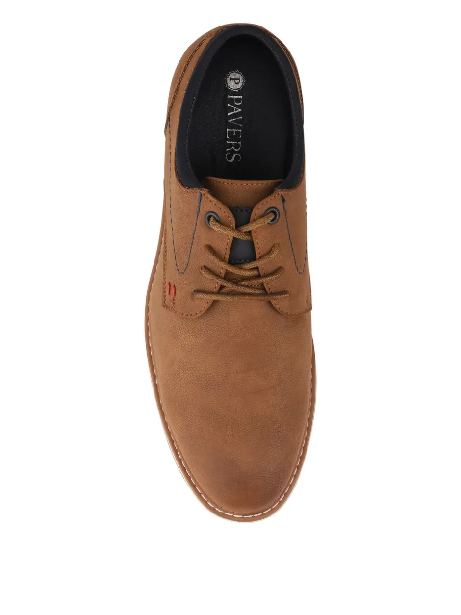 Schoenen|Pavers - Casual Cushioned Lace Up Shoes Lichtbruin
