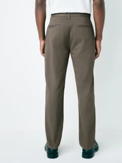 Broeken En Chino's|Next Lichtbruin - Slim Fit - Stretchy chino