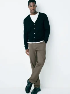 Broeken En Chino's|Next Lichtbruin - Slim Fit - Stretchy chino