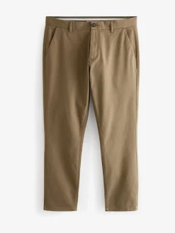 Broeken En Chino's|Next Lichtbruin - Slim Fit - Stretchy chino