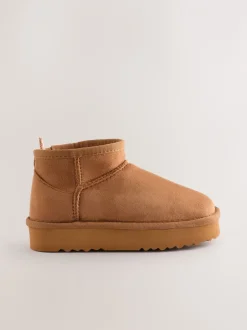 Pantoffels|Next - Slipper Ankle Boots Lichtbruin